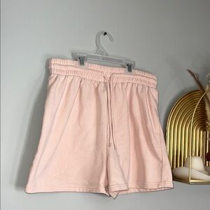 Forever 21 Women’s Pastel Pink High Waist Drawstring Shorts